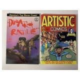 2 KITCHEN SINK COMICS DEATH RATTLE #14 & ARTISTIC