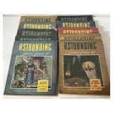 10 1942-43 ASTOUNDING SCIENCE FICTION PULPS
