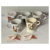 5 VINTAGE LITTLE ORPHAN MUGS