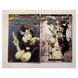 2 ACTION LAB COMICS ZOMBIE TRAMP #3 & 4 ADULT READ