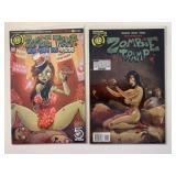 2 ACTION LAB ZOMBIE TRAMP COMICS