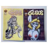 2 SIN FACTORY COMICS GENUS #4 & 92ADULT READ