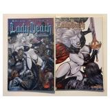 2 AVATAR COMICS LADY DEATH BLACK LANDS  #3 & 4