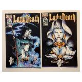 2 CHAOS COMICS LADY DEATH THE CRUCIBLE #5 & 6