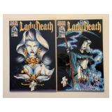 2 CHAOS COMICS LADY DEATH THE CRUCIBLE #5 & 6