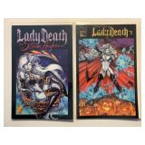 2 CHAOS LADY DEATH COMICS SEE DESCRIP