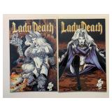 2 CHAOS COMICS LADY DEATH THE ODYSSEY #3 & 2