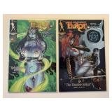 2 BROADSWORD COMICS TAROT WITCH BLACK ROSE 33 & 34