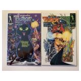 2 BROADSWORD COMICS TAROT WITCH BLACK ROSE 30 & 31
