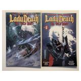2 CROSS GEN COMICS LADY DEATH THE WILD HUNT #1 & 2
