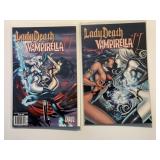 2 CHAOS COMICS LADY DEATH & VAMPIRELLA