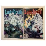 2 CHAOS COMICS LADY DEATH DARK MILLENNIUM #1 & 2