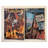 2 CHAOS COMICS LADY DEATH DARK ALLIANCE #1 & 2