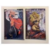 2 CHAOS COMICS LADY DEATH LAST RITES #1 & 3