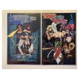 2 BROADSWORD COMICS TAROT WITCH BLACK ROSE 71 & 73