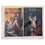 2 BROADSWORD COMICS TAROT WITCH BLACK ROSE 62 & 63