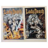 2 CHAOS COMICS LADY DEATH THE RAPTURE #3 & 4