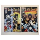 2 CHAOS COMICS LADY DEATH WICKED WAYS #3 & 4