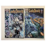 2 CHAOS COMICS LADY DEATH THE HARROWING #5 & 6