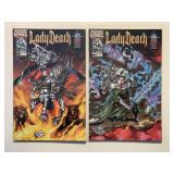 2 CHAOS COMICS LADY DEATH THE HARROWING #7 & 8