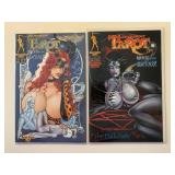 2 BROADSWORD COMICS TAROT WITCH BLACK ROSE 45 & 48