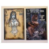 2 BROADSWORD COMICS TAROT WITCH BLACK ROSE 54 & 64