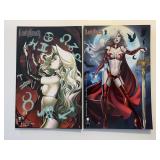 2 COFFIN COMICS LADY DEATH ONSLAUGHT #1, ZODIAC #1