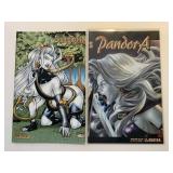 2 AVATAR LADY DEATH & PANDORA COMICS