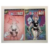 2 ACTION LAB COMICS DOLL FACE #11 & 12 ADULT READ