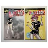 2 ACTION LAB COMICS DOLL FACE #10 & 11 ADULT READ