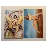 2 BASEMENT CAVE WOMAN COMICS BOTH W/COA