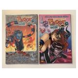 2 BROAD SWORD COMICS TAROT WITCH BOTH CARD SIGNED