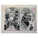 2 BROAD SWORD COMICS TAROT WITCH BOTH CARD SIGNED