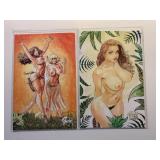 2 AMRYL CAVE WOMAN COMICS BOTH SPECIAL ED. W/COA