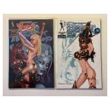 2 BROADSWORD COMICS TAROT WITCH BLACK ROSE 59 & 60