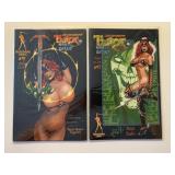 2 BROADSWORD COMICS TAROT WITCH BLACK ROSE 51 & 52