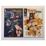 2 BROADSWORD COMICS TAROT WITCH BLACK ROSE 42 & 43