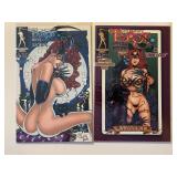 2 BROADSWORD COMICS TAROT WITCH BLACK ROSE 39 & 40