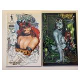 2 BROADSWORD COMICS TAROT WITCH BLACK ROSE 47 & 48