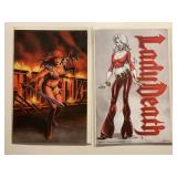 2 COMICS 1 COFFIN LADY DEATH #1,1 DF RED SONJA #51