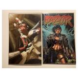 2 comics 1 LONDON NIGHT RAZOR #1,1 HARRIS VAMPI 3