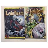 2 CODE 6 COMICS LADY DEATH A MEDIEVAL TALE #3 & 4