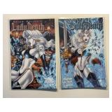 2 AVATAR COMICS LADY DEATH ABANDON ALL HOPE #1/2,1
