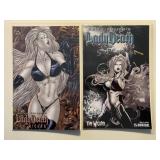2 AVATAR COMICS LADY DEATH THE WICKED 2/#1/2