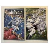 2 BOUNDLESS COMICS LADY DEATH #6 & 7
