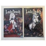 2 BOUNDLESS COMICS LADY DEATH #23 & 24