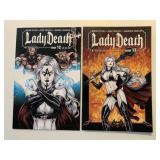 2 BOUNDLESS COMICS LADY DEATH #12 & 13