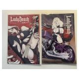 2 BOUNDLESS COMICS LADY DEATH #0 & 1