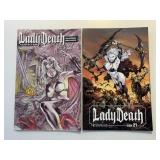 2 BOUNDLESS COMICS LADY DEATH APOCALYPSE #5 & 21