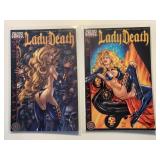 2 CHAOS COMICS LADY DEATH ALIVE #3 & 4
